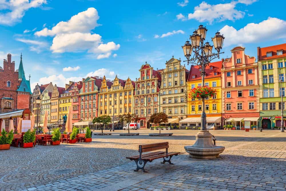 Market,Square,In,The,Old,Town,Of,Wroclaw,At,Summer,