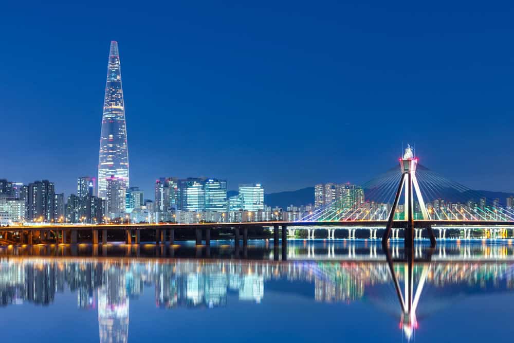Seoul,City,At,Twilihgt,Han,River,South,Korea